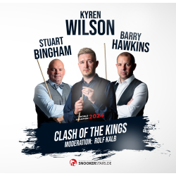 22.06.2025 Clash of Kings mit Kyren Wilson, Barry Hawkins und Stuart Bingham in München