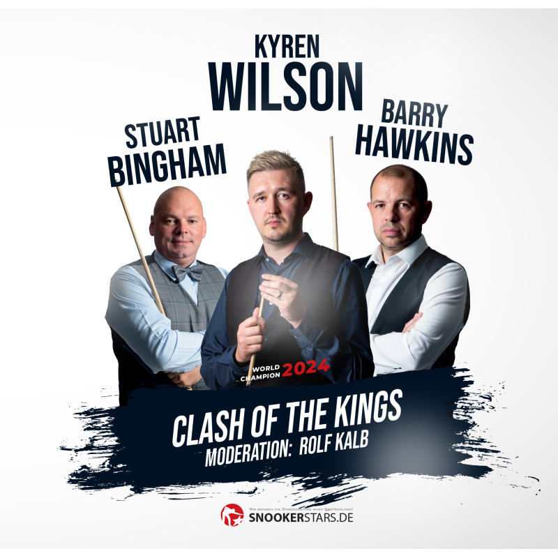 22.06.2025 Clash of Kings mit Kyren Wilson, Barry Hawkins und Stuart Bingham in München